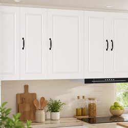 Reliable White Kitchen Wall Cabinet Storage 50 x 31 x 80 cm