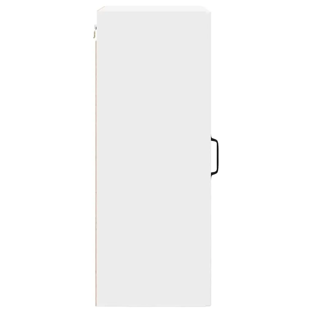 Wall Cabinet Kitchen Storage 50 x 31 x 80 cm White Engineered Wood Shelves