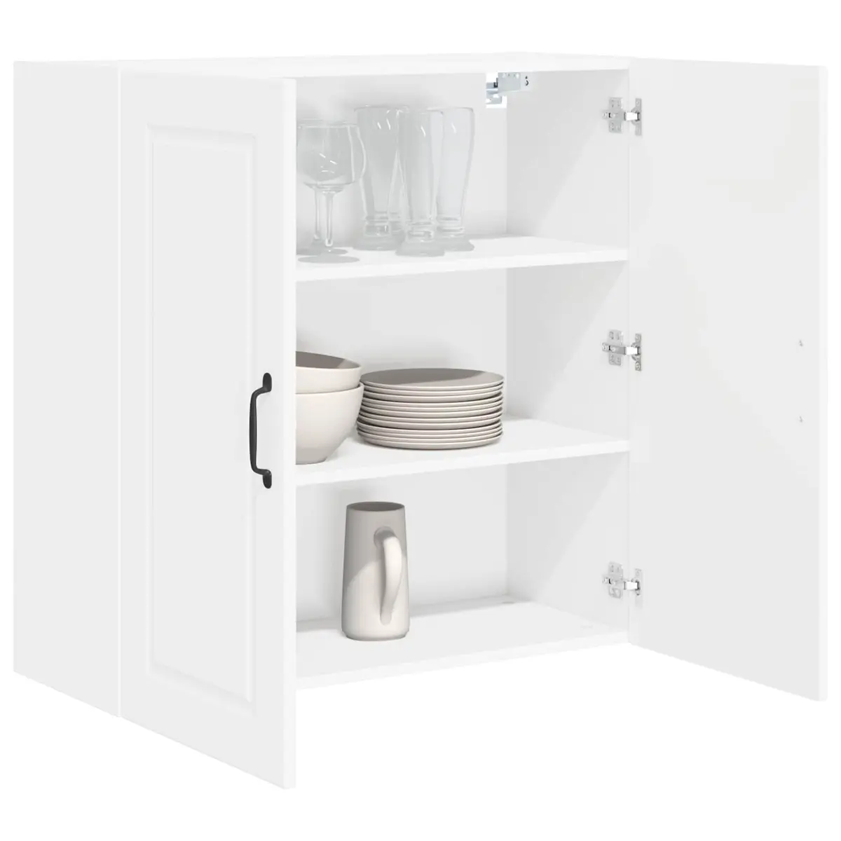 Wall Cabinet Kitchen Storage 80 x 31 x 80 cm White Engineered Wood