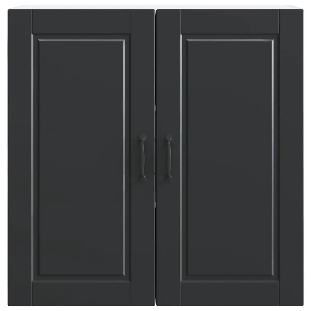 Wall Cabinet Kitchen Storage Engineered Wood 80x31x80cm Black