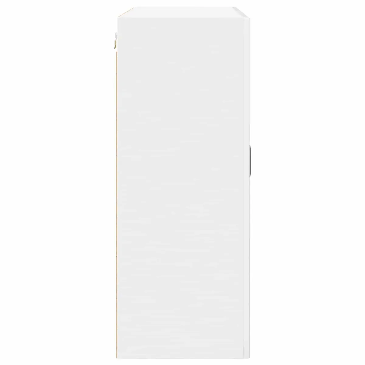 Wall Cabinet Kitchen Storage High Gloss White Engineered Wood Modern 80x31x80cm