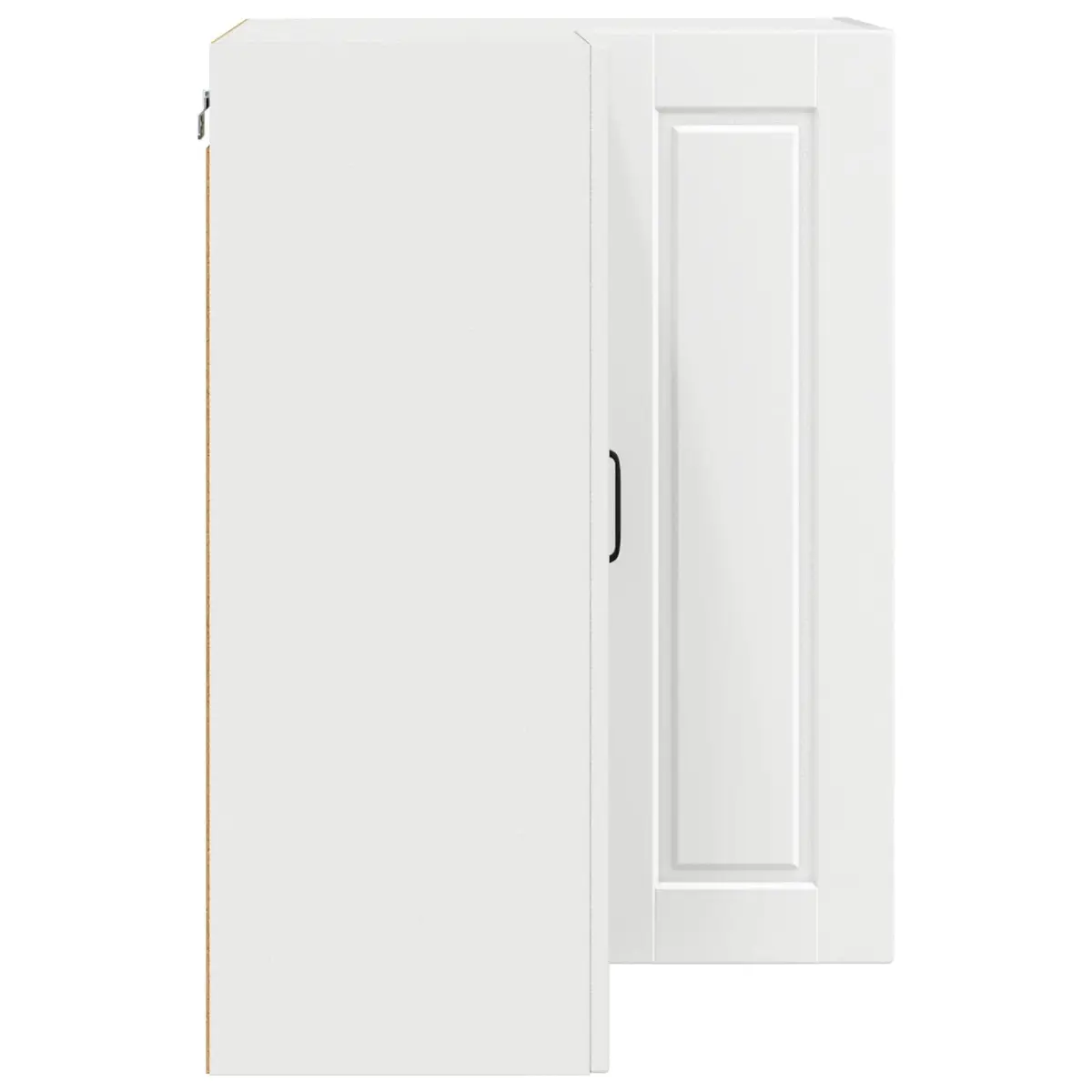 Wall Corner Kitchen Cabinet White 57x57x80cm Storage Shelves