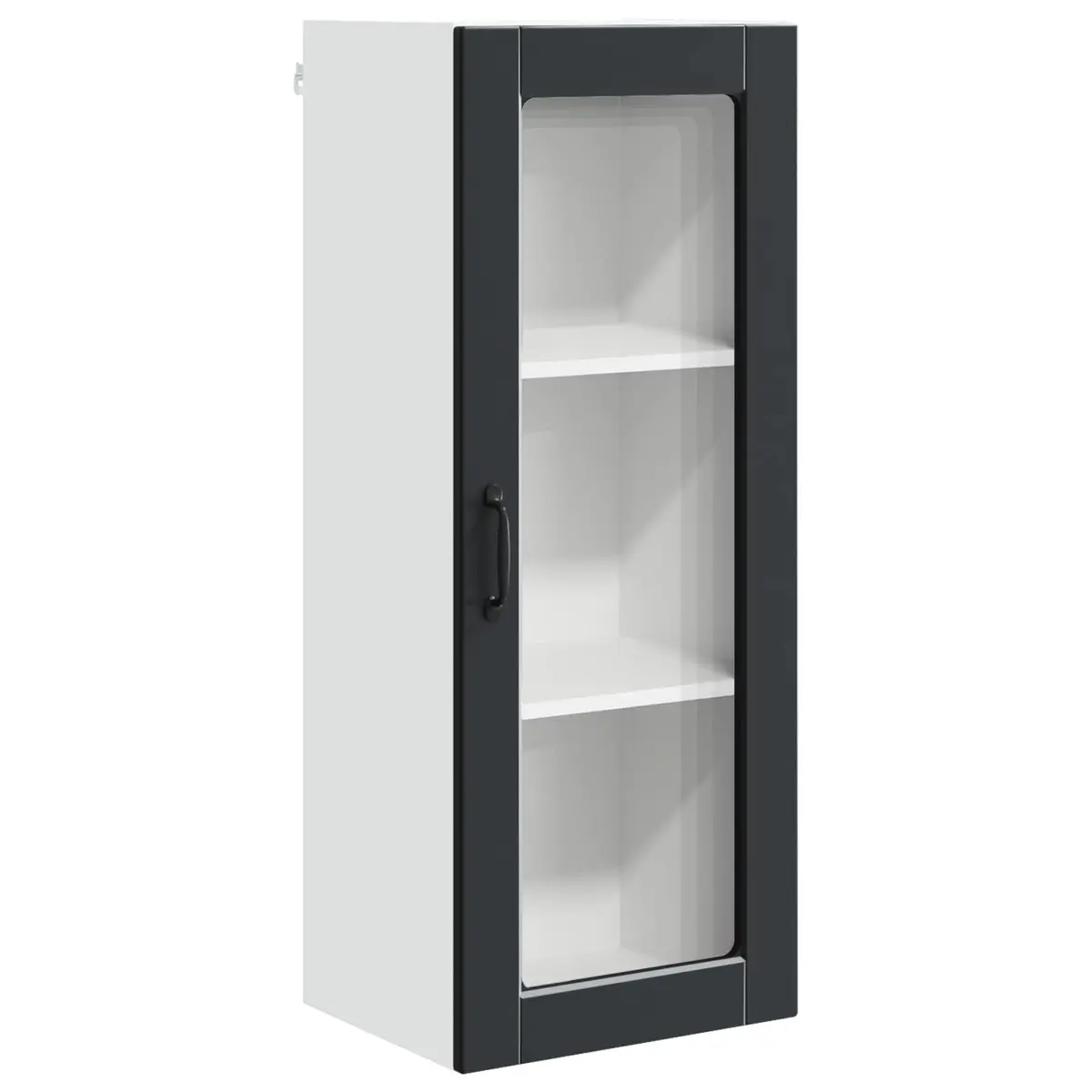 Wall Cabinet Kitchen Storage 40x31x100cm Black Engineered Wood