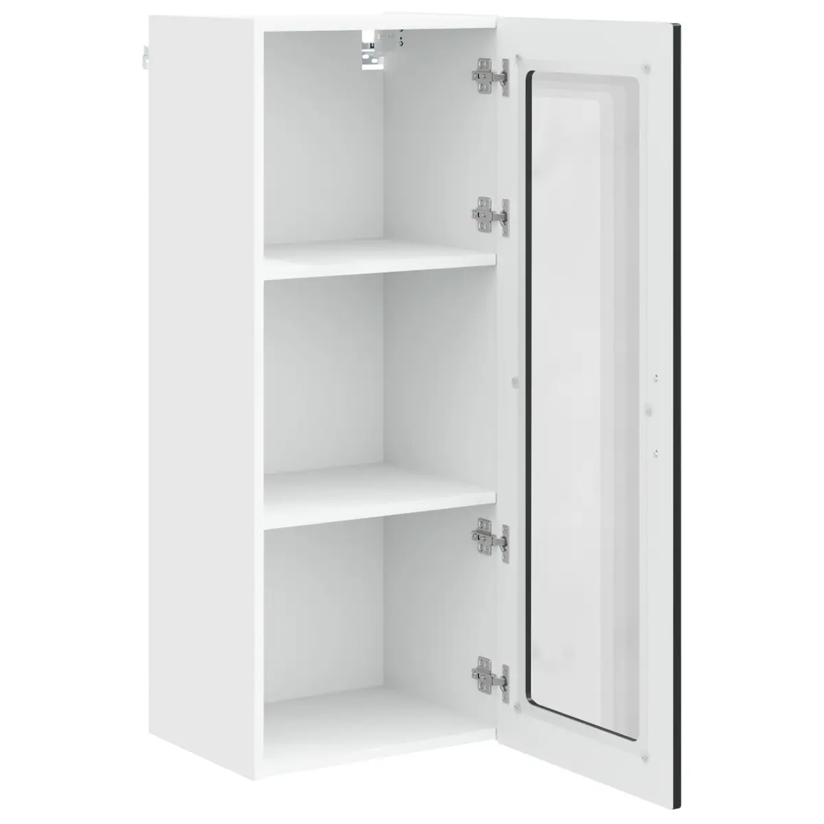 Wall Cabinet Kitchen Storage 40x31x100cm Black Engineered Wood
