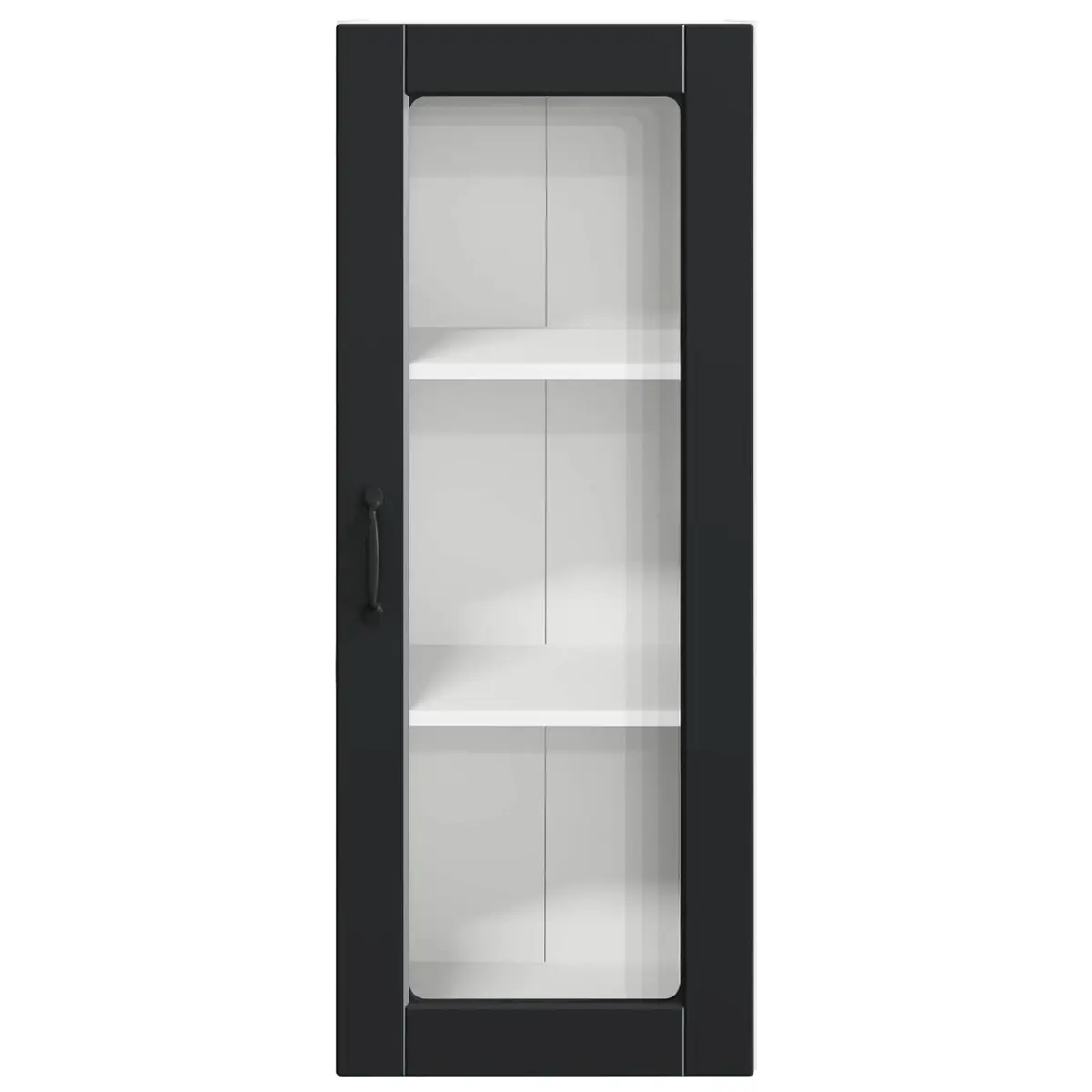Wall Cabinet Kitchen Storage 40x31x100cm Black Engineered Wood
