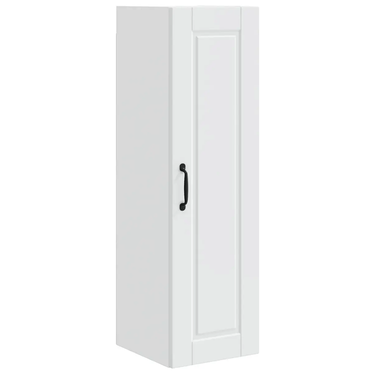 Wall Cabinet Kitchen Storage Unit 30x31x100cm White Engineered Wood Shelves