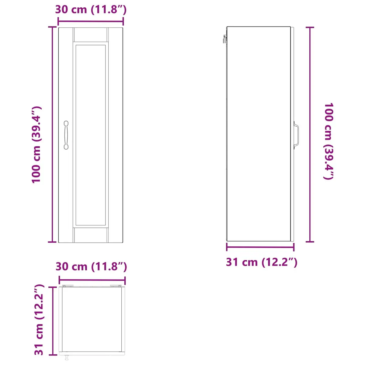 Wall-Mounted Cabinet for Kitchen Needs