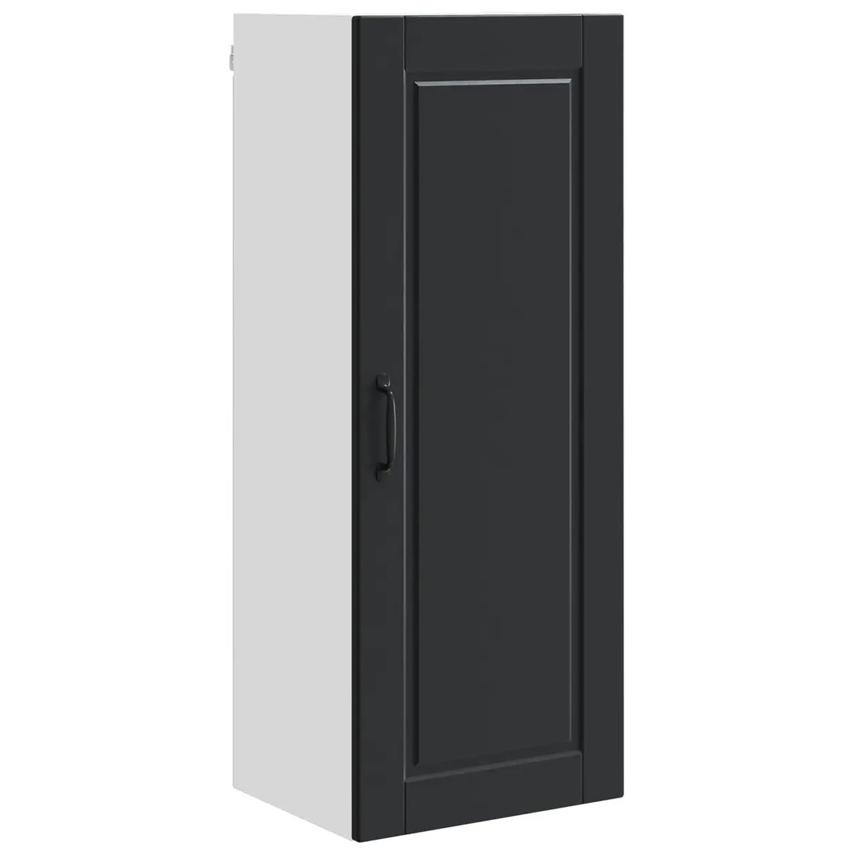 Black Engineered Wood Wall Cabinet for Kitchens