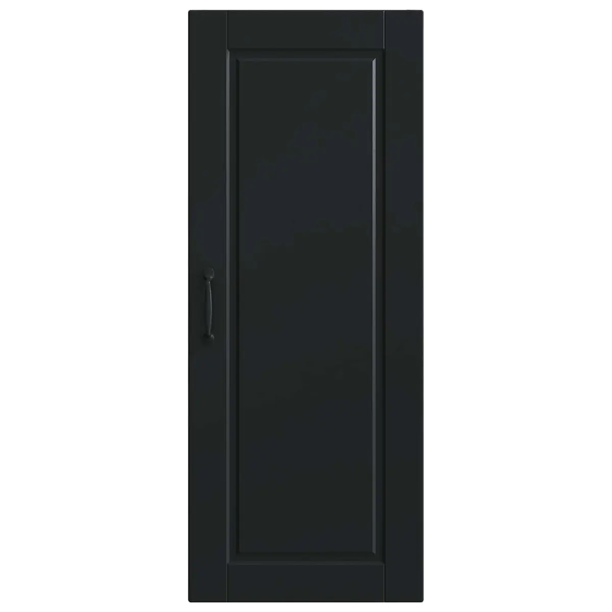 Black Engineered Wood Wall Cabinet for Kitchens