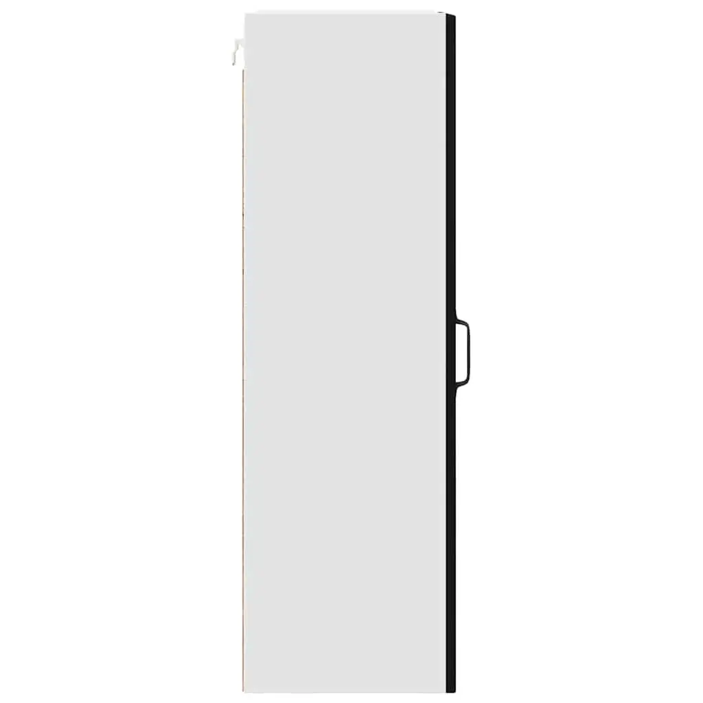 Black Engineered Wood Wall Cabinet for Kitchens