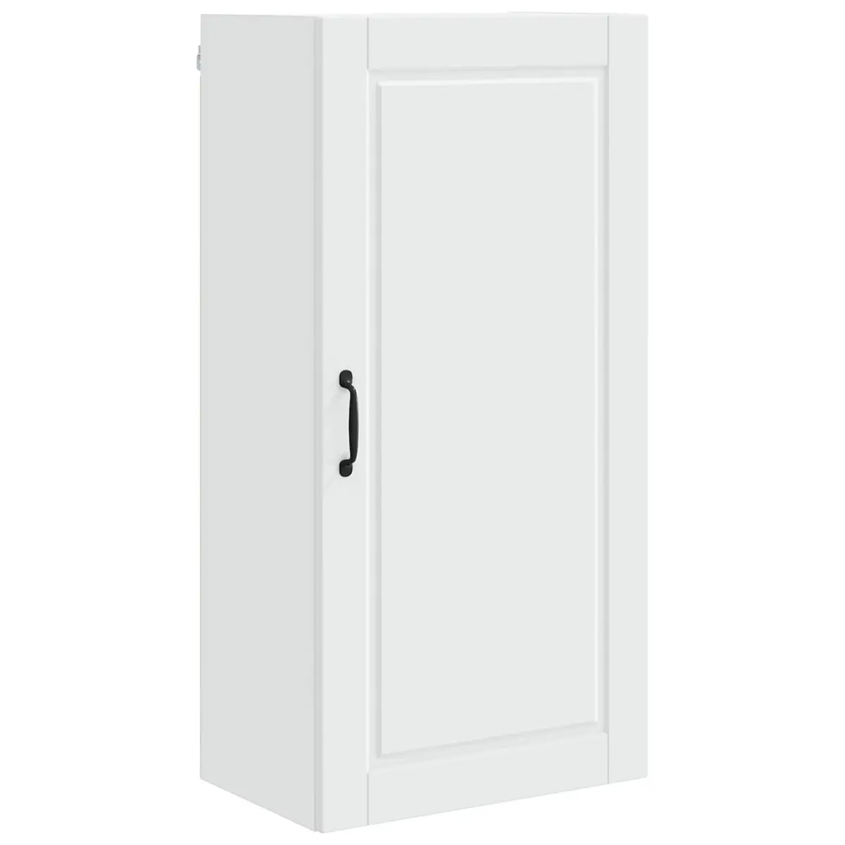 Wall Cabinet Kitchen Storage 50x31x100cm White Engineered Wood Shelves Organiser