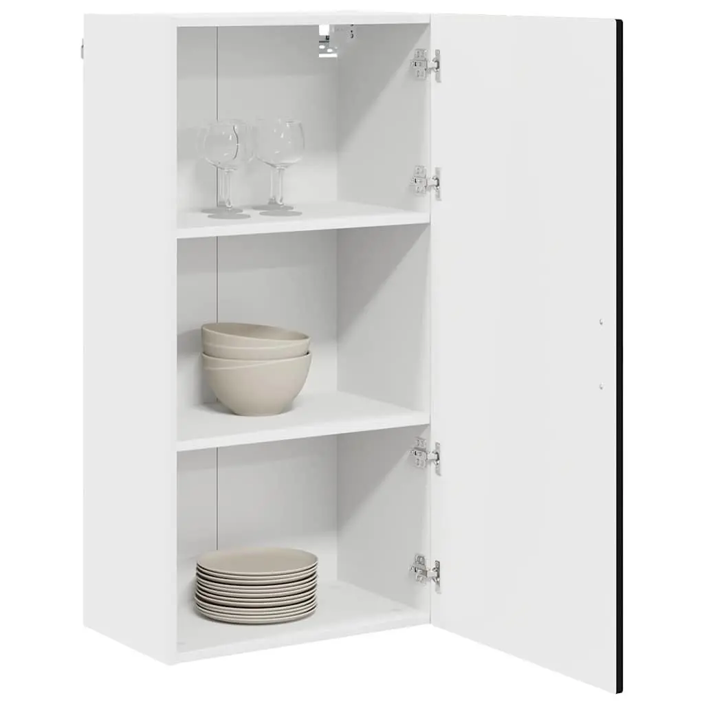 Wall Cabinet Kitchen Storage 50 x 31 x 100 cm Black