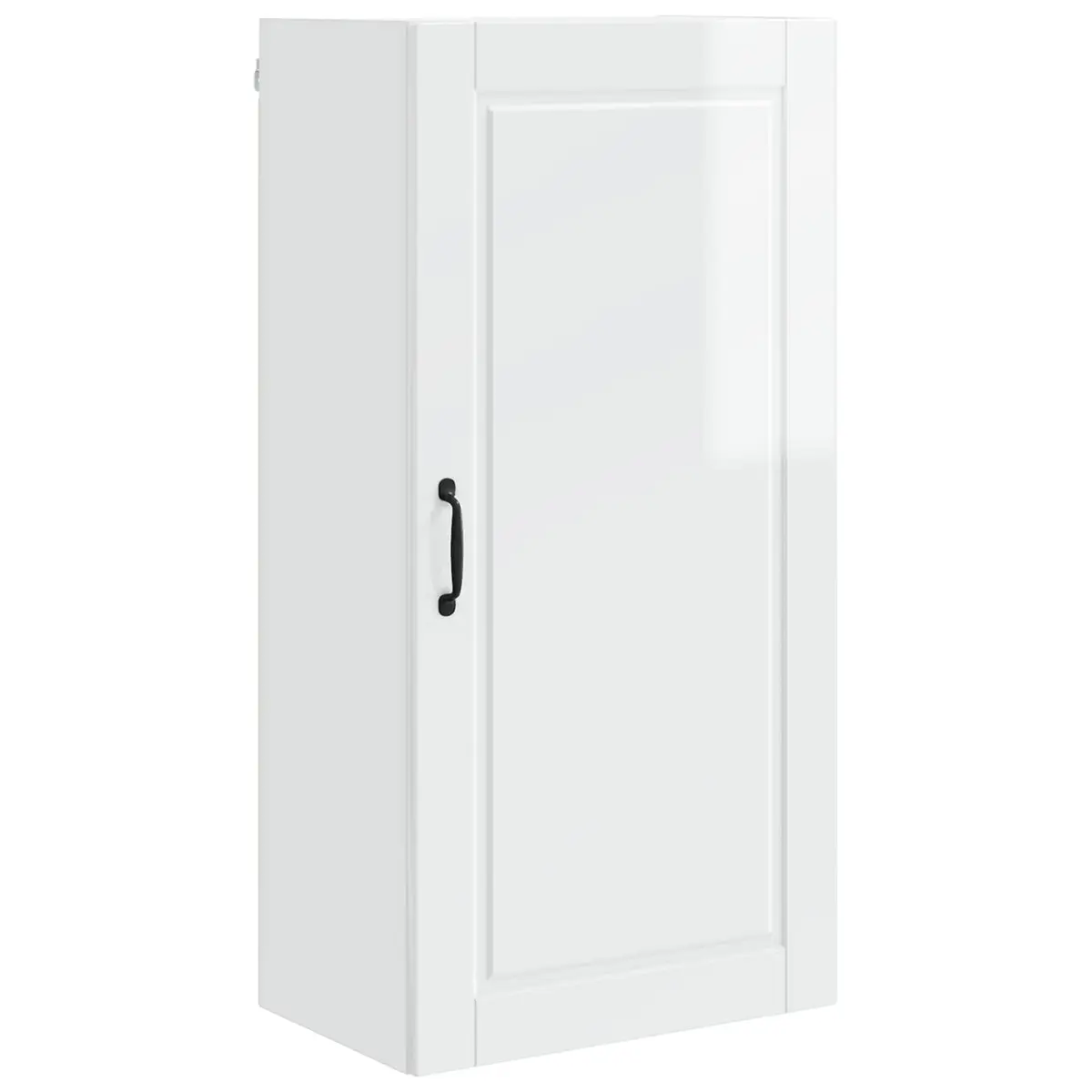 Wall Cabinet Kitchen Storage High Gloss White Engineered Wood 50 x 31 x 100 cm