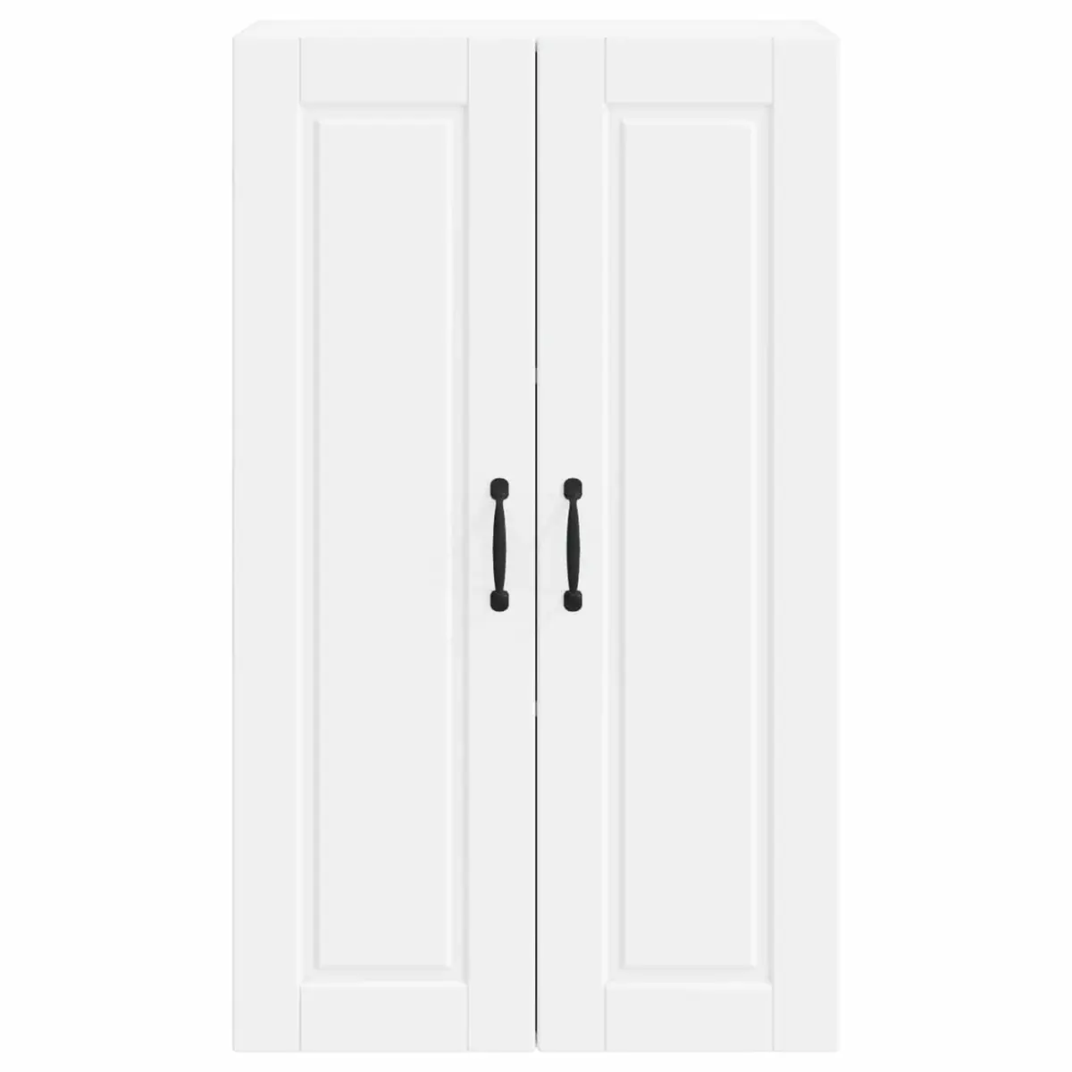 Wall Cabinet White Kitchen Storage Engineered Wood 60x31x100cm Shelves
