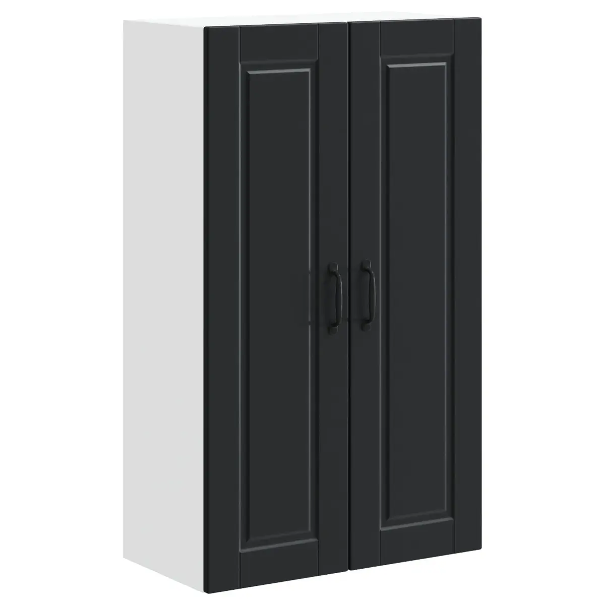 Wall Cabinet Kitchen Storage Black 60 x 31 x 100 cm Engineered Wood Wall Mounted