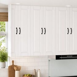 Wall Cabinet PORTO High Gloss White Kitchen Storage 60 x 31 x 100 cm Shelves