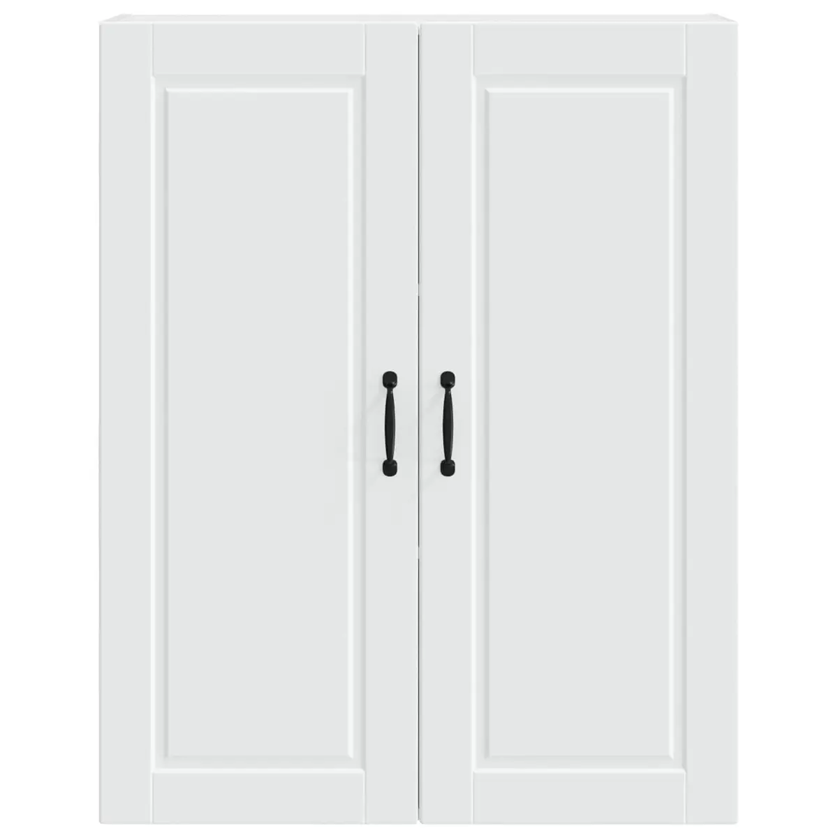 Wall Cabinet Kitchen Storage 80cm White Engineered Wood