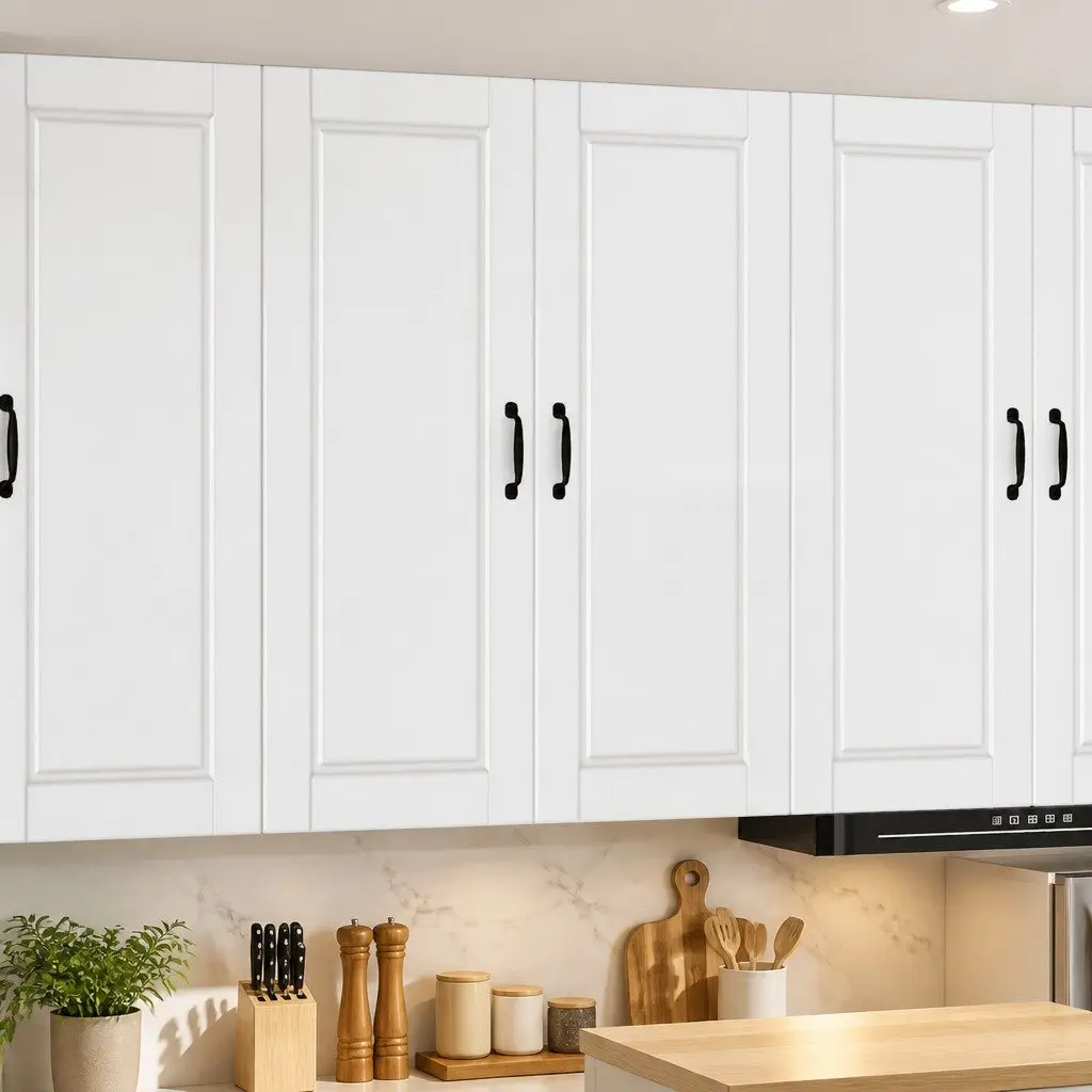 Wall Cabinet Kitchen Storage Wall-Mounted Engineered Wood High Gloss White 80x31x100 cm