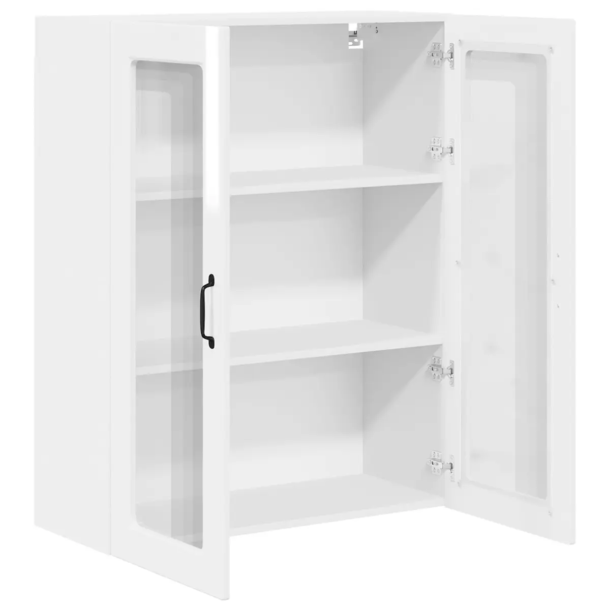 Wall Mounted Kitchen Cabinet Storage Shelves 80x31x100cm High Gloss White