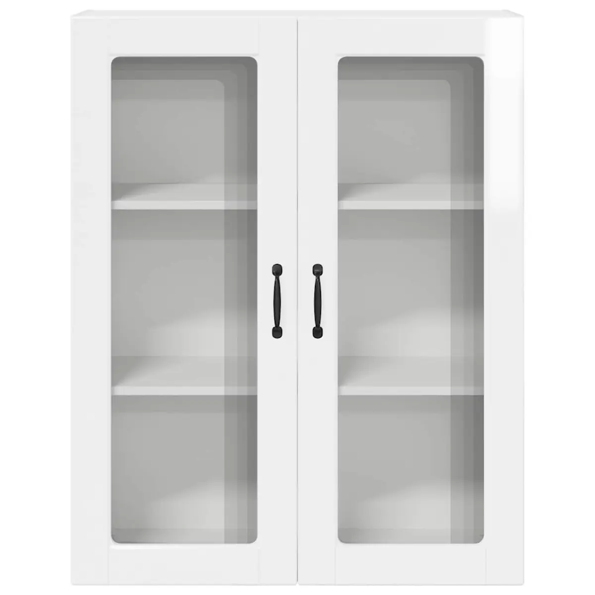 Wall Mounted Kitchen Cabinet Storage Shelves 80x31x100cm High Gloss White