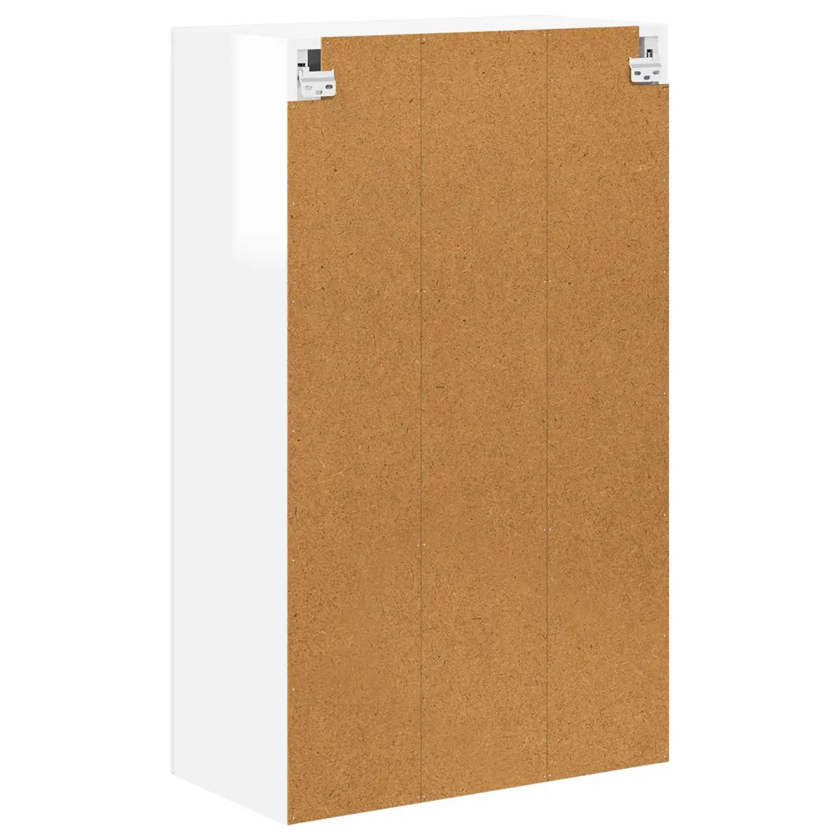 Wall Glass Cabinet High Gloss White Kitchen Storage Wall-Mounted Compartment