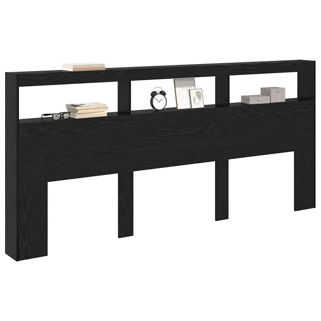 Black Oak LED Headboard