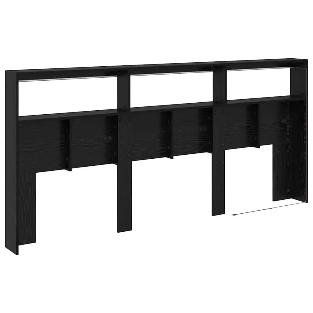 Black Oak LED Headboard