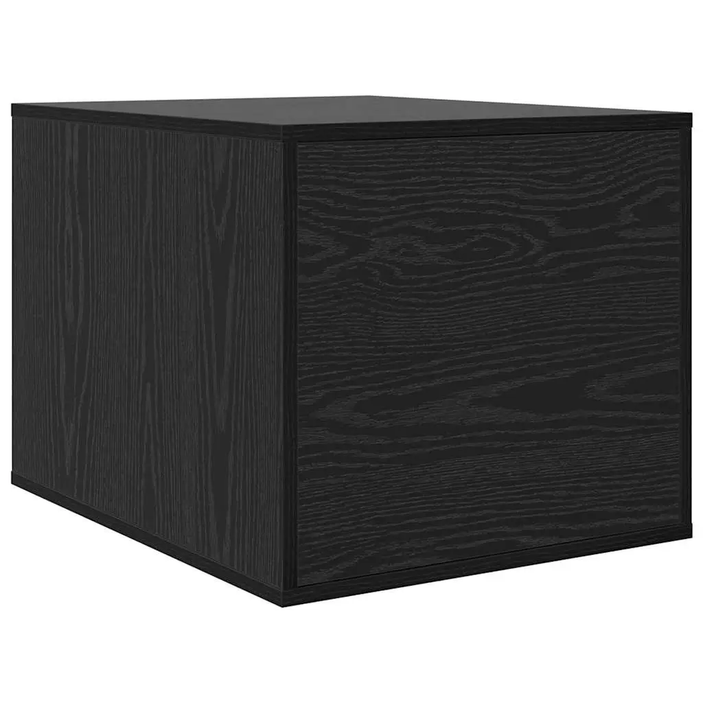 Cat Litter Box Enclosure Indoor Furniture 47 x 59 x 42 cm Black Oak Wood