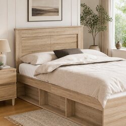 Sonoma Oak Brown Headboard, 135cm – Practical and Stylish