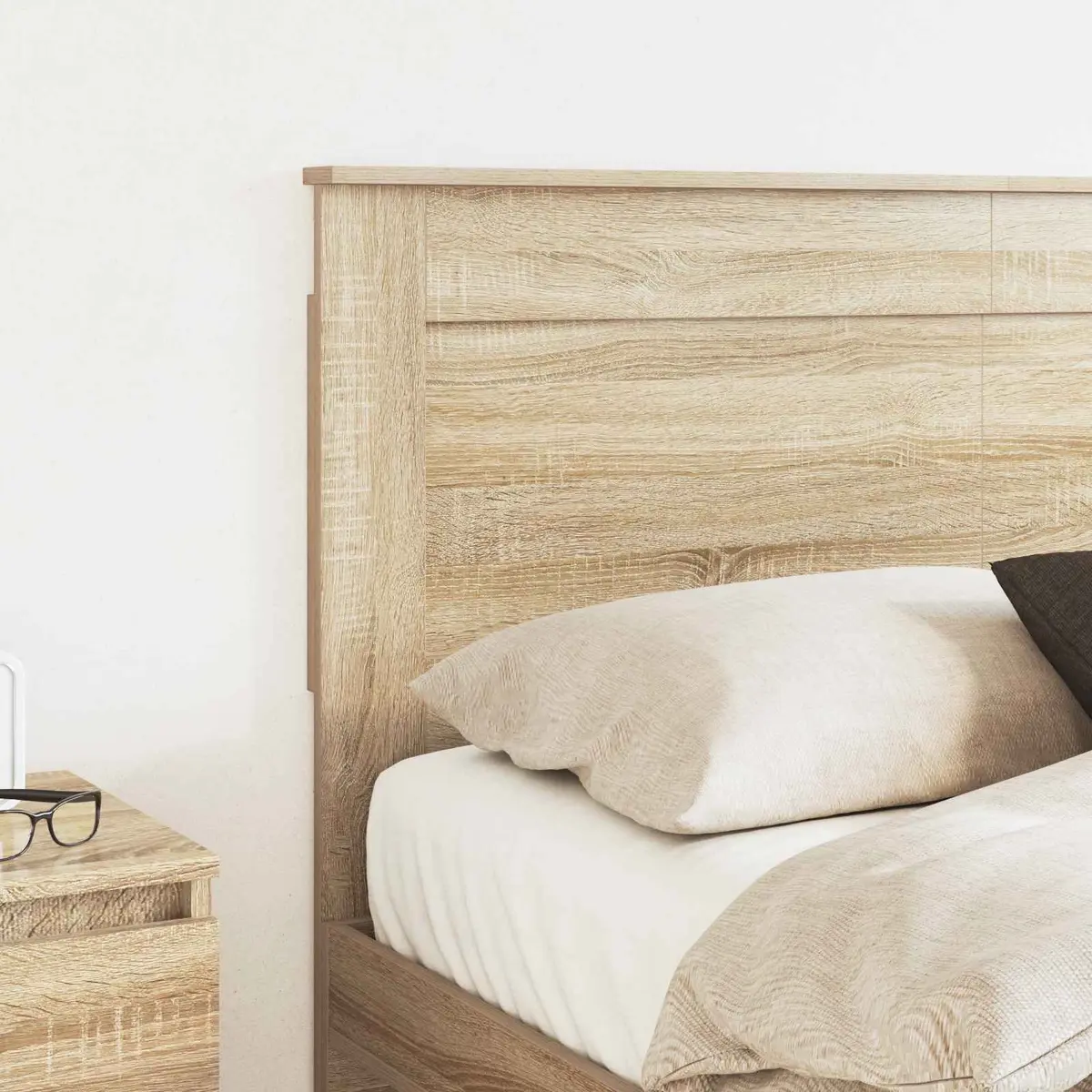 Headboard Sonoma Oak Brown 135cm Modern Bedroom Engineered Wood Furniture