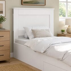 Comfortable and Reliable 90cm White Headboard