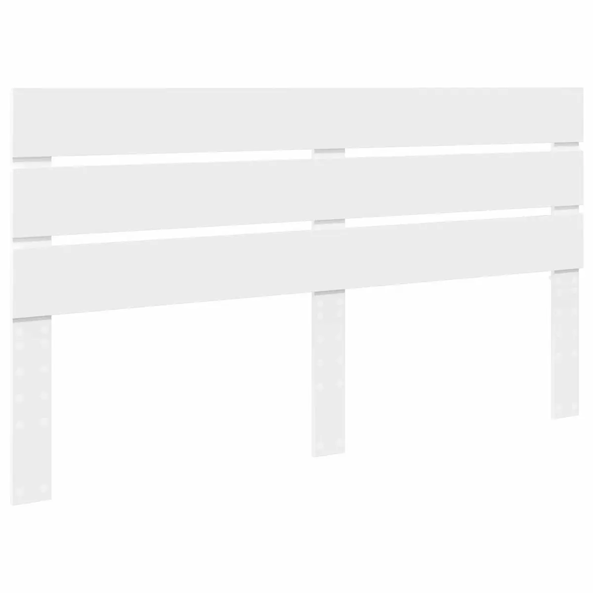 White Engineered Wood Headboard for Comfort