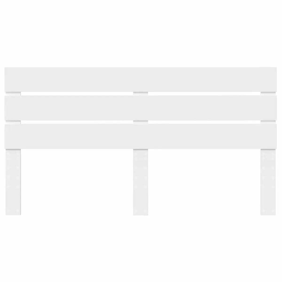 White Engineered Wood Headboard for Comfort
