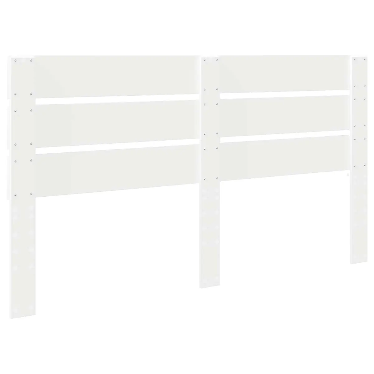 White Engineered Wood Headboard for Comfort