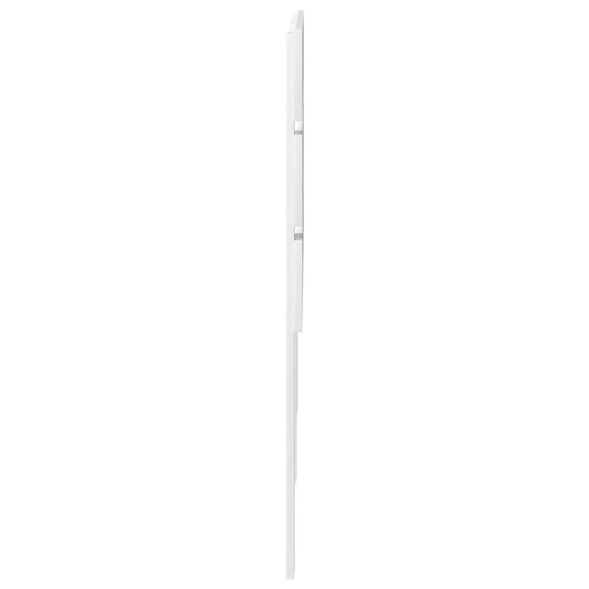 White Engineered Wood Headboard Modern Minimalist Bedroom Furniture Rectangular