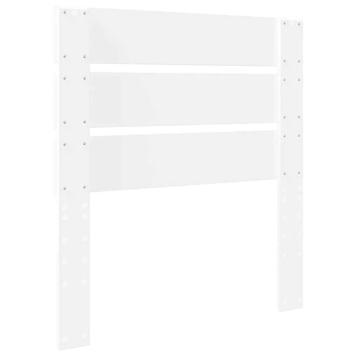 White Engineered Wood Headboard for Bedroom Use