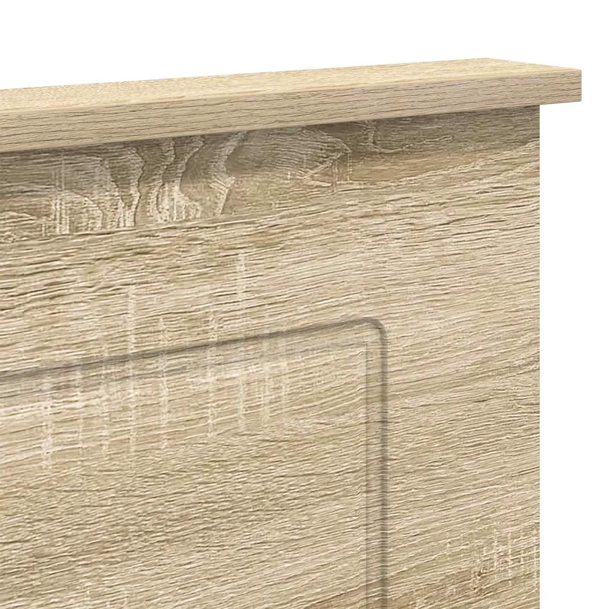 Headboard Sonoma Oak 100 cm Wall-Mounted Adjustable Height Engineered Wood