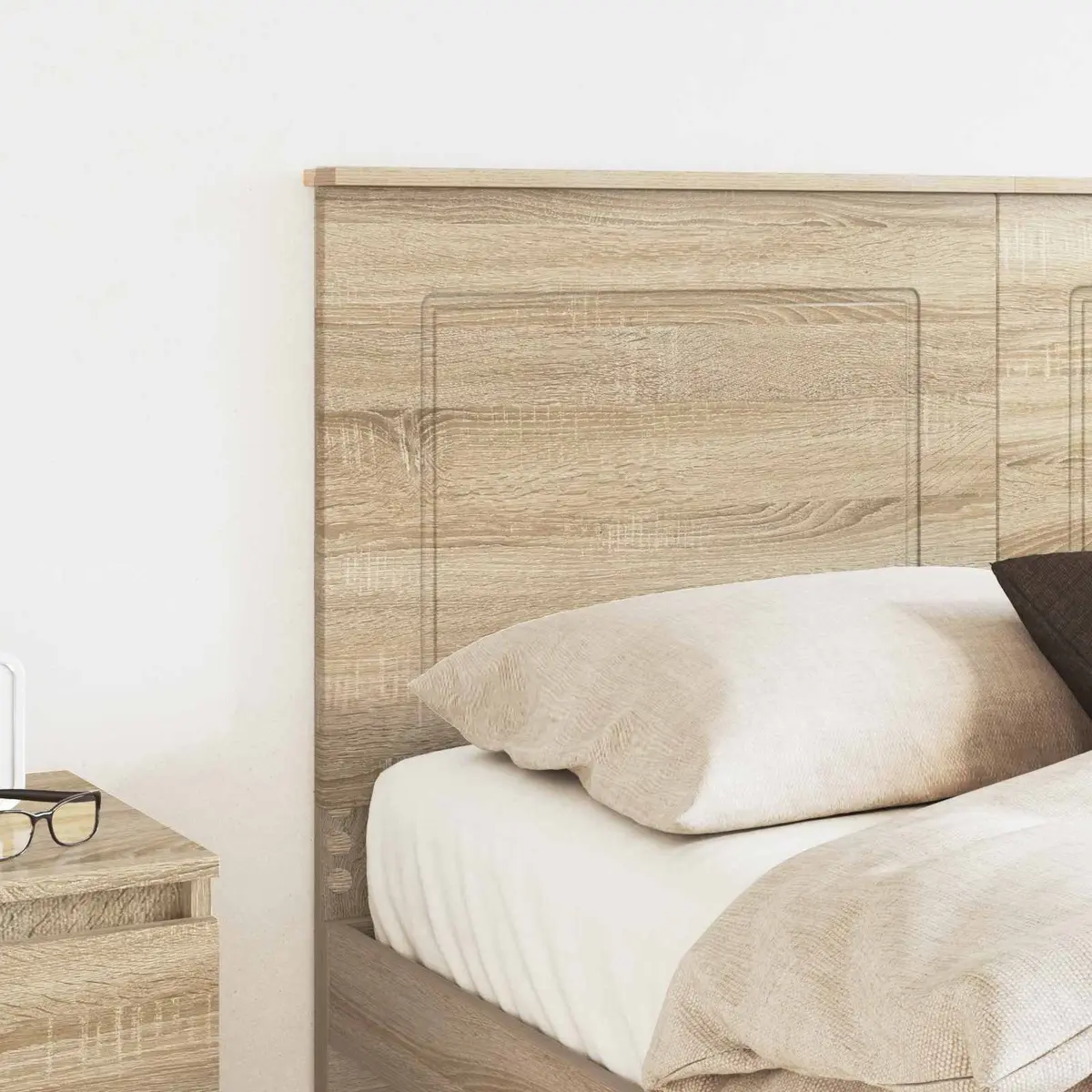 Headboard 100 cm Wall-Mounted Engineered Wood Bedroom Furniture Adjustable