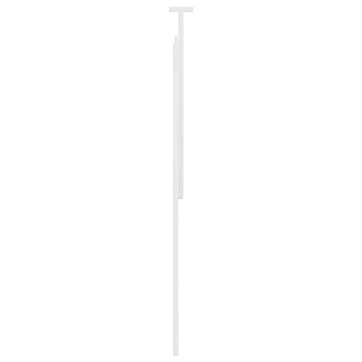 Headboard Adjustable Height 100 cm White Wall-Mounted Bedroom Engineered Wood