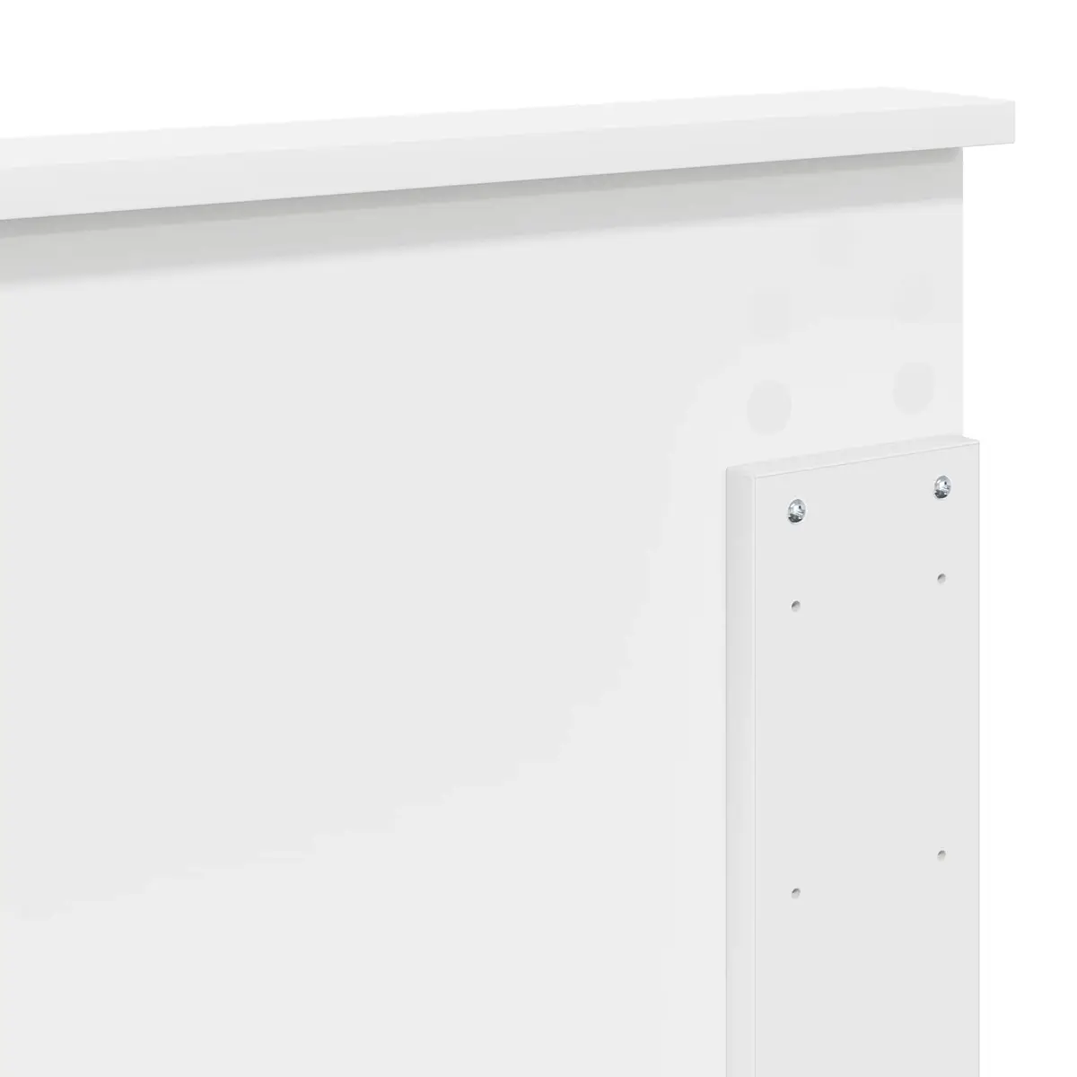 Headboard Adjustable Height 100 cm White Wall-Mounted Bedroom Engineered Wood
