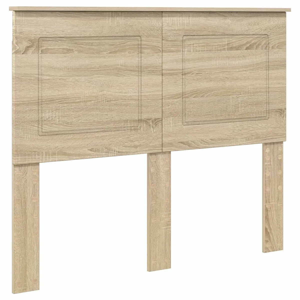 Adjustable Wall-Mounted Headboard Brown Engineered Wood Modern Bedroom Furniture