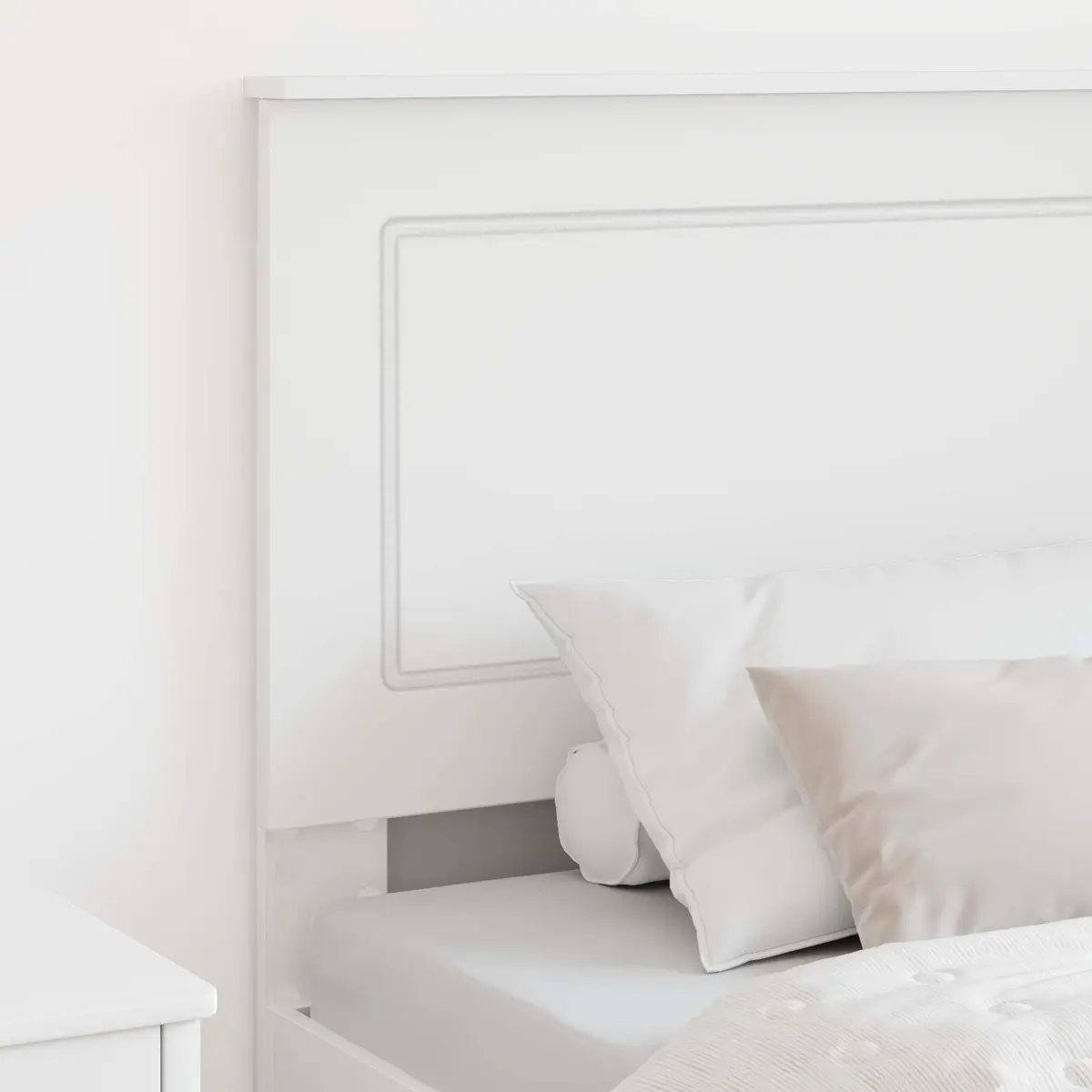 White 100 cm Headboard for Lasting Use