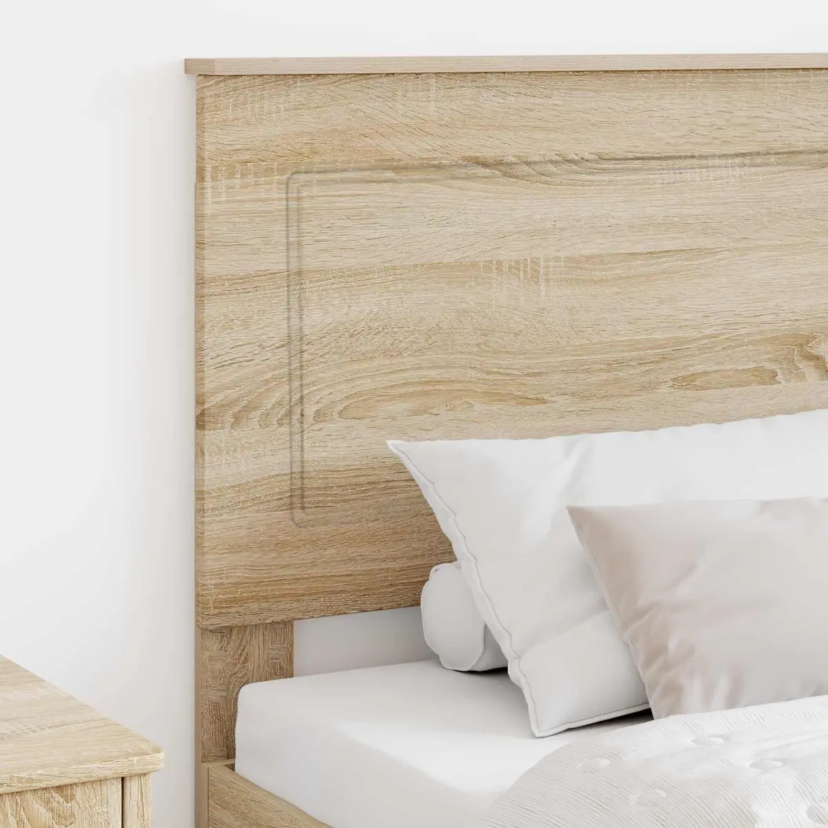 Headboard Adjustable Height 100 cm Wall-Mounted Bedroom Furniture Brown Sonoma Oak