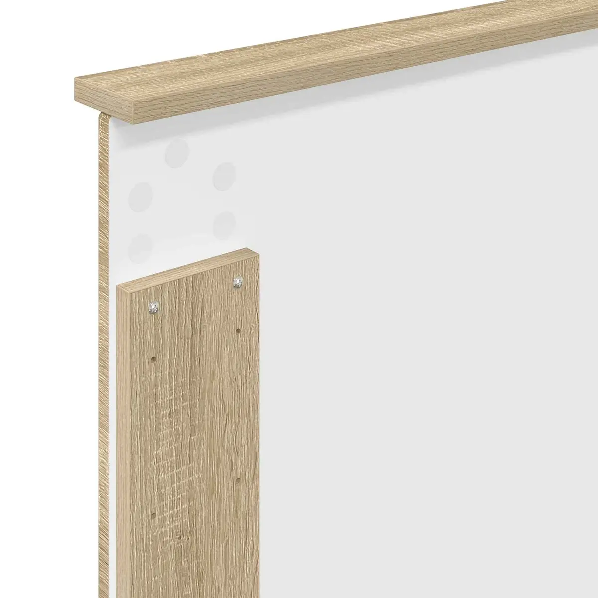 Headboard Adjustable Height 100 cm Wall-Mounted Bedroom Furniture Brown Sonoma Oak