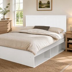 Reliable and Affordable 150cm White Headboard