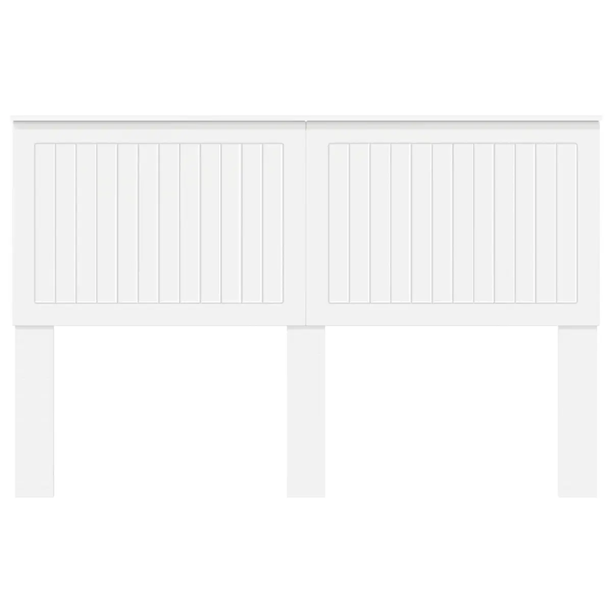 Modern White Headboard 150cm Bedroom Furniture Engineered Wood Contemporary