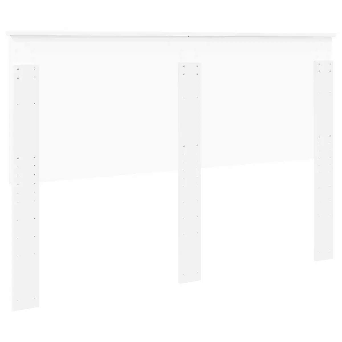 Modern White Headboard 150cm Bedroom Furniture Engineered Wood Contemporary