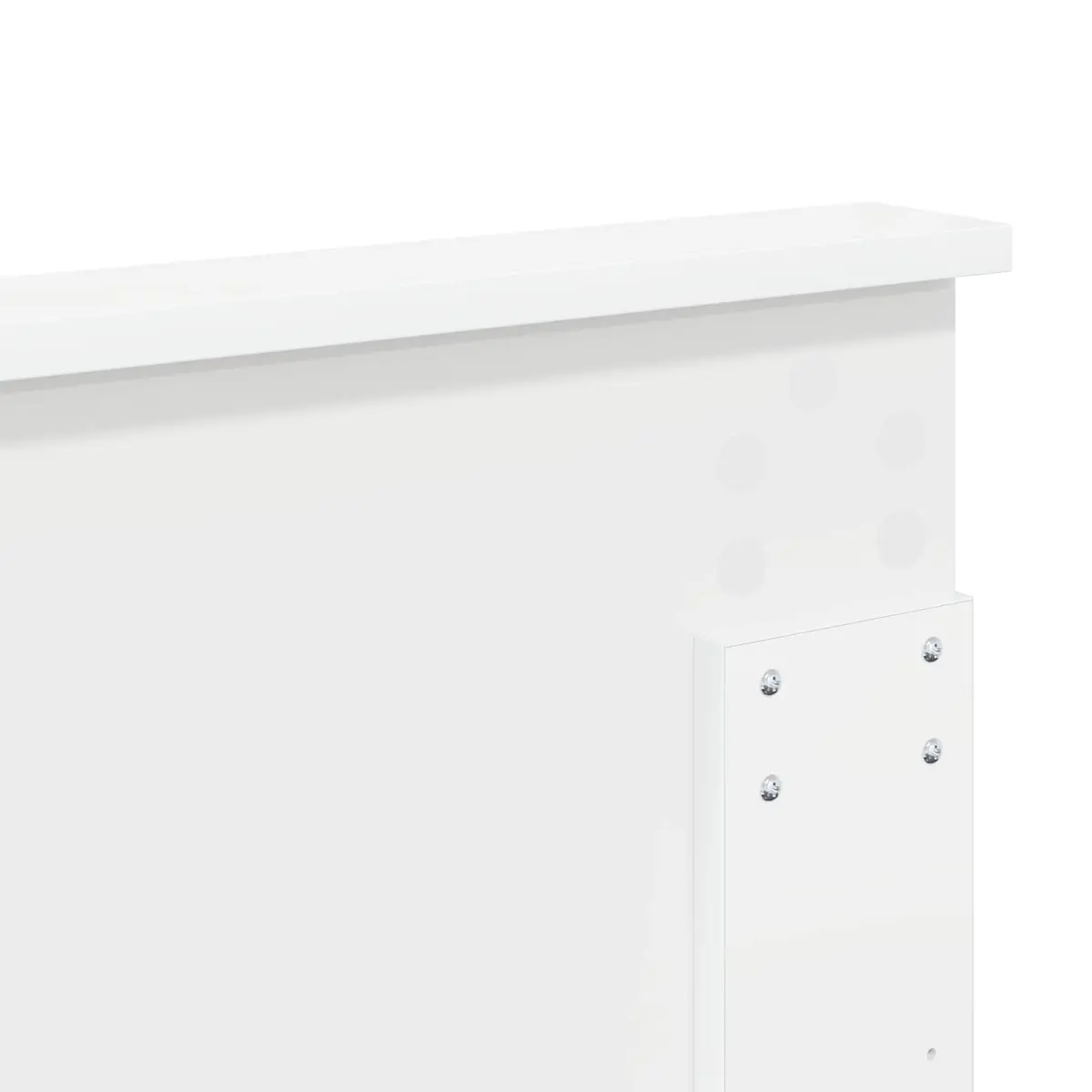 Modern White Headboard 150cm Bedroom Furniture Engineered Wood Contemporary