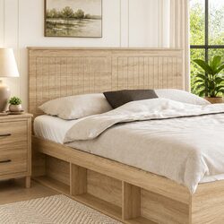 Reliable Brown Headboard: 150 cm of Minimalist Design