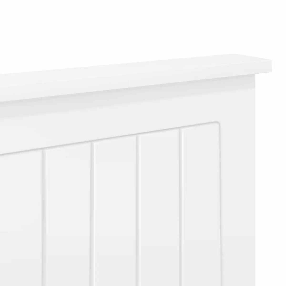 White Engineered Wood Headboard Modern Minimalist Design Bedroom Furniture 135cm